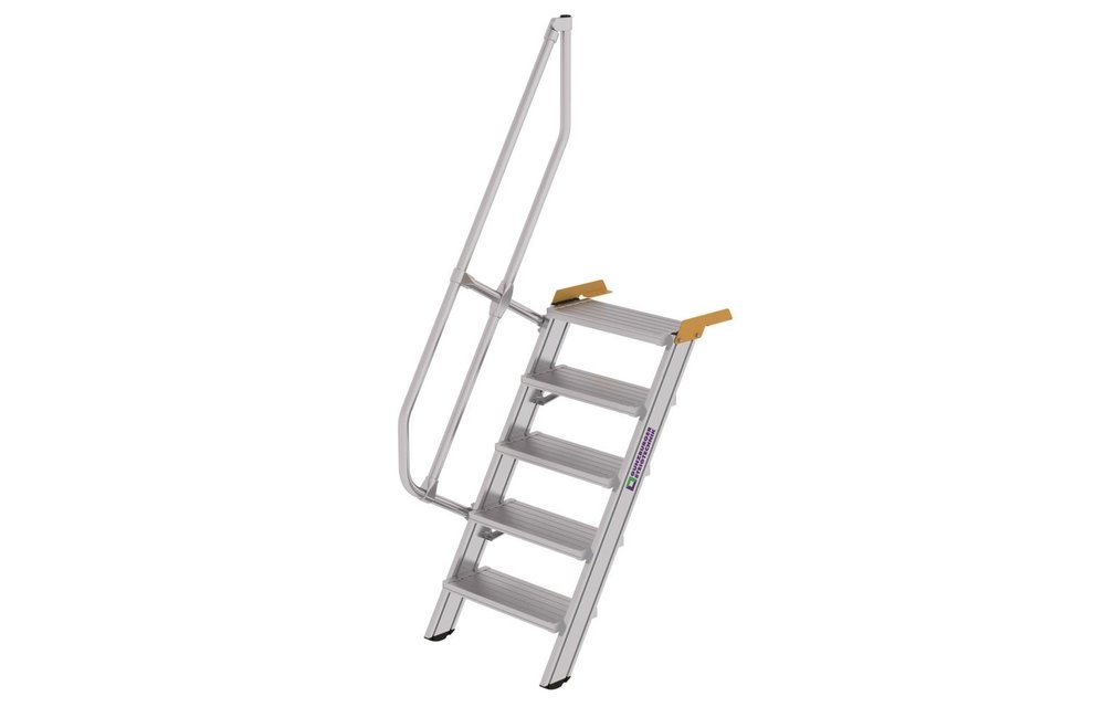 Aluminium vaste trap 60°, 5 treden (B=600mm)