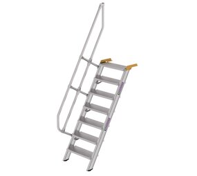 Roossien Aluminium vaste trap 60°, 7 treden (600mm breed)