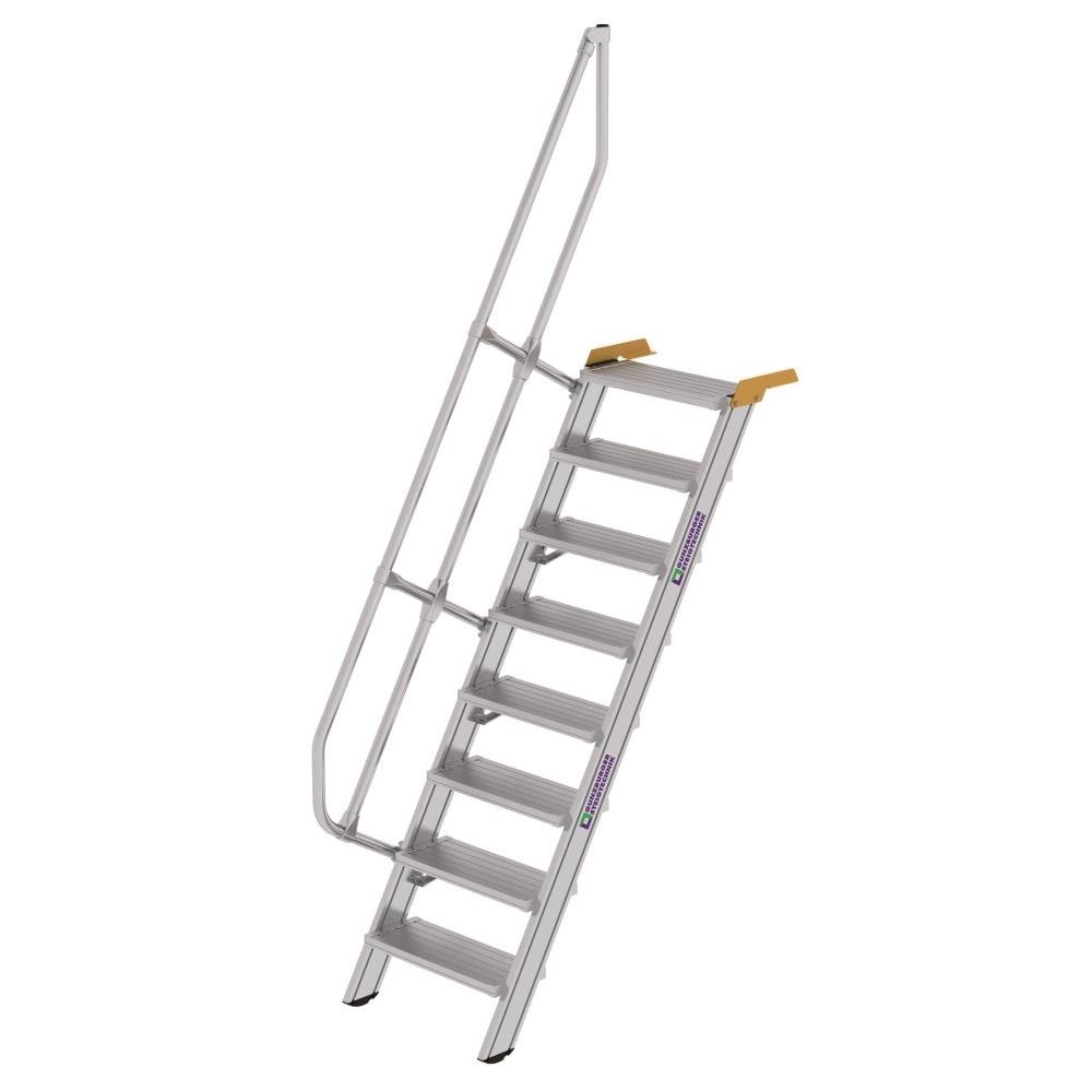 consultant bom Herkenning Aluminium vaste trap 60°, 8 treden (B=600mm) | Ladder.nl
