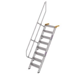 Munk Aluminium vaste trap 60°, 8 treden (600mm breed) Munk Aluminium vaste trap 60°, 8 treden (600mm breed)
