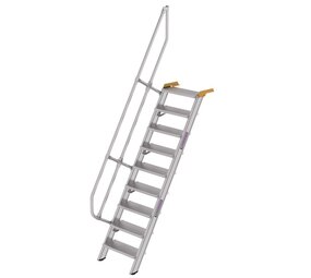 Munk Aluminium vaste trap 60°, 9 treden (600mm breed) Munk Aluminium vaste trap 60°, 9 treden (600mm breed)