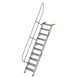Munk Aluminium vaste trap 60°, 10 treden (600mm breed) Munk Aluminium vaste trap 60°, 10 treden (600mm breed)
