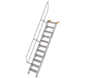 Munk Aluminium vaste trap 60°, 11 treden (600mm breed) Munk Aluminium vaste trap 60°, 11 treden (600mm breed)