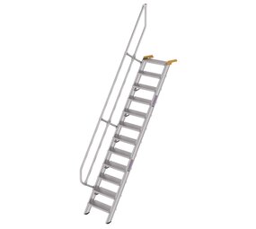Munk Aluminium vaste trap 60°, 12 treden (600mm breed) Munk Aluminium vaste trap 60°, 12 treden (600mm breed)