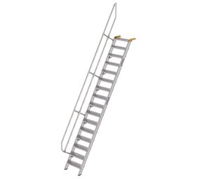 Munk Aluminium vaste trap 60°, 16 treden (600mm breed) Munk Aluminium vaste trap 60°, 16 treden (600mm breed)