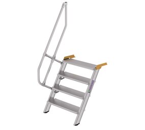 Roossien Aluminium vaste trap 60°, 4 treden (800mm breed)