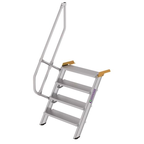 Roossien Aluminium vaste trap 60°, 4 treden (800mm breed) Roossien Aluminium vaste trap 60°, 4 treden (800mm breed)