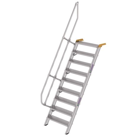 Munk Aluminium vaste trap 60°, 9 treden (800mm breed) Munk Aluminium vaste trap 60°, 9 treden (800mm breed)