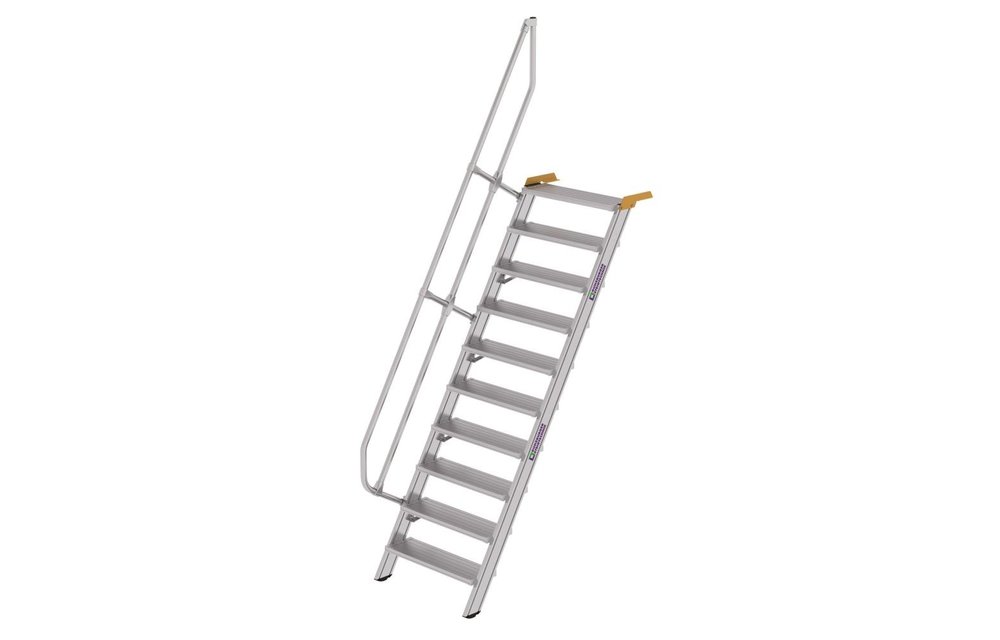 Aluminium vaste trap 60°, 10 treden (800mm breed)