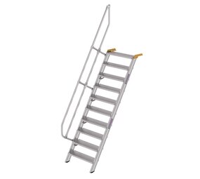 Munk Aluminium vaste trap 60°, 10 treden (800mm breed) Munk Aluminium vaste trap 60°, 10 treden (800mm breed)