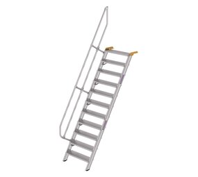 Munk Aluminium vaste trap 60°, 11 treden (800mm breed) Munk Aluminium vaste trap 60°, 11 treden (800mm breed)