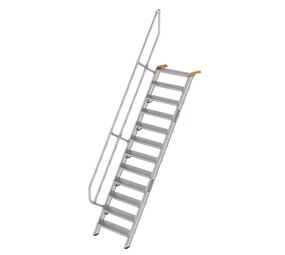 Munk Aluminium vaste trap 60°, 12 treden (800mm breed) Munk Aluminium vaste trap 60°, 12 treden (800mm breed)