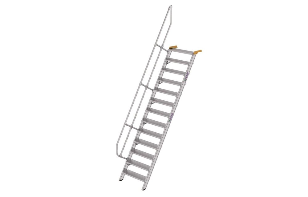 Aluminium vaste trap 60°, 13 treden (B=800mm)