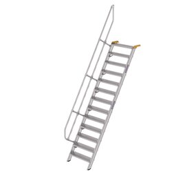 Munk Aluminium vaste trap 60°, 13 treden (800mm breed) Munk Aluminium vaste trap 60°, 13 treden (800mm breed)