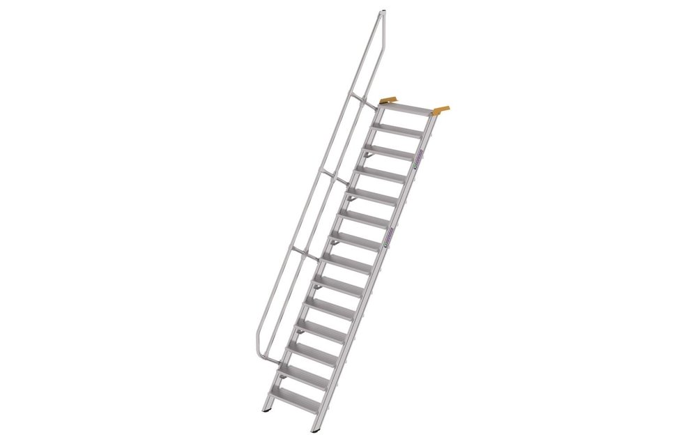 veronderstellen kunstmest expeditie Aluminium vaste trap 60°, 14 treden (B=800mm) | Ladder.nl