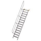 Munk Aluminium vaste trap 60°, 14 treden (800mm breed) Munk Aluminium vaste trap 60°, 14 treden (800mm breed)