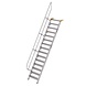 Munk Aluminium vaste trap 60°, 15 treden (800mm breed) Munk Aluminium vaste trap 60°, 15 treden (800mm breed)