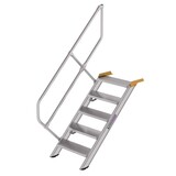 Roossien Aluminium vaste trap 45°, 5 treden (600mm breed)