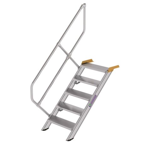 Munk Aluminium vaste trap 45°, 5 treden (600mm breed)