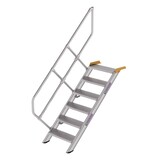 Munk Aluminium vaste trap 45°, 6 treden (600mm breed)