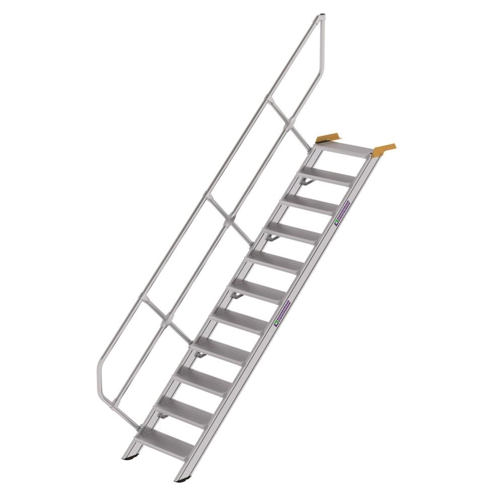 Geheugen Rechtmatig Canberra Aluminium vaste trap 45°, 11 treden (B=600mm) | Ladder.nl