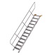 Munk Aluminium vaste trap 45°, 12 treden (600mm breed) Munk Aluminium vaste trap 45°, 12 treden (600mm breed)
