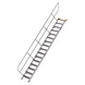 Roossien Aluminium vaste trap 45°, 16 treden (600mm breed) Roossien Aluminium vaste trap 45°, 16 treden (600mm breed)