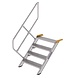 Roossien Aluminium vaste trap 45°, 4 treden (800mm breed)
