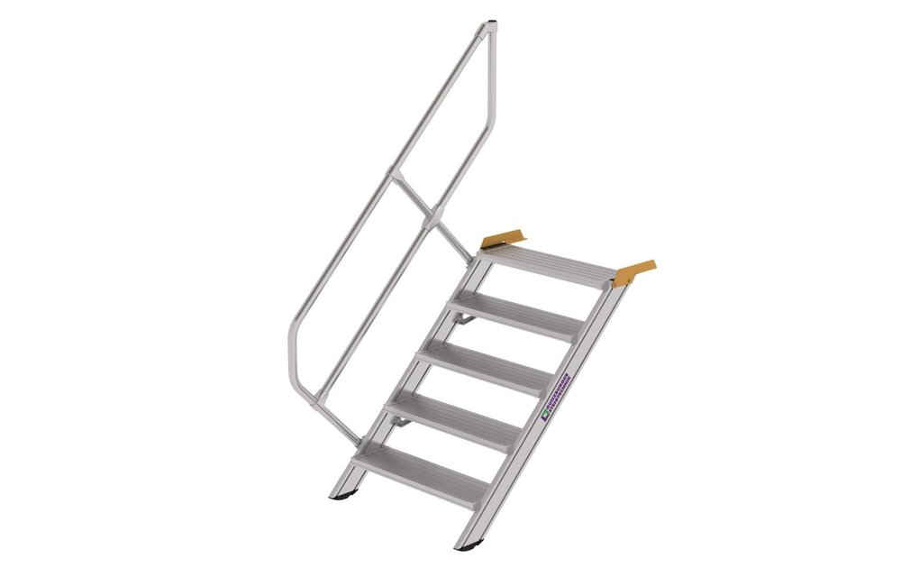 Aluminium vaste trap 45°, 5 treden (B=800mm)