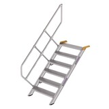 Munk Aluminium vaste trap 45°, 6 treden (800mm breed)