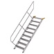 Munk Aluminium vaste trap 45°, 9 treden (800mm breed) Munk Aluminium vaste trap 45°, 9 treden (800mm breed)