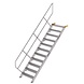 Munk Aluminium vaste trap 45°, 11 treden (800mm breed) Munk Aluminium vaste trap 45°, 11 treden (800mm breed)