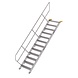 Munk Aluminium vaste trap 45°, 12 treden (800mm breed) Munk Aluminium vaste trap 45°, 12 treden (800mm breed)