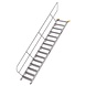 Munk Aluminium vaste trap 45°, 15 treden (800mm breed) Munk Aluminium vaste trap 45°, 15 treden (800mm breed)