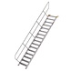 Munk Aluminium vaste trap 45°, 16 treden (800mm breed) Munk Aluminium vaste trap 45°, 16 treden (800mm breed)