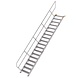 Munk Aluminium vaste trap 45°, 18 treden (800mm breed) Munk Aluminium vaste trap 45°, 18 treden (800mm breed)