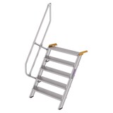 Roossien Aluminium vaste trap 60°, 5 treden (1.000mm breed)