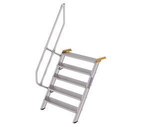 Roossien Aluminium vaste trap 60°, 5 treden (1.000mm breed)