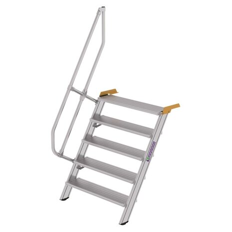 Roossien Aluminium vaste trap 60°, 5 treden (1.000mm breed)