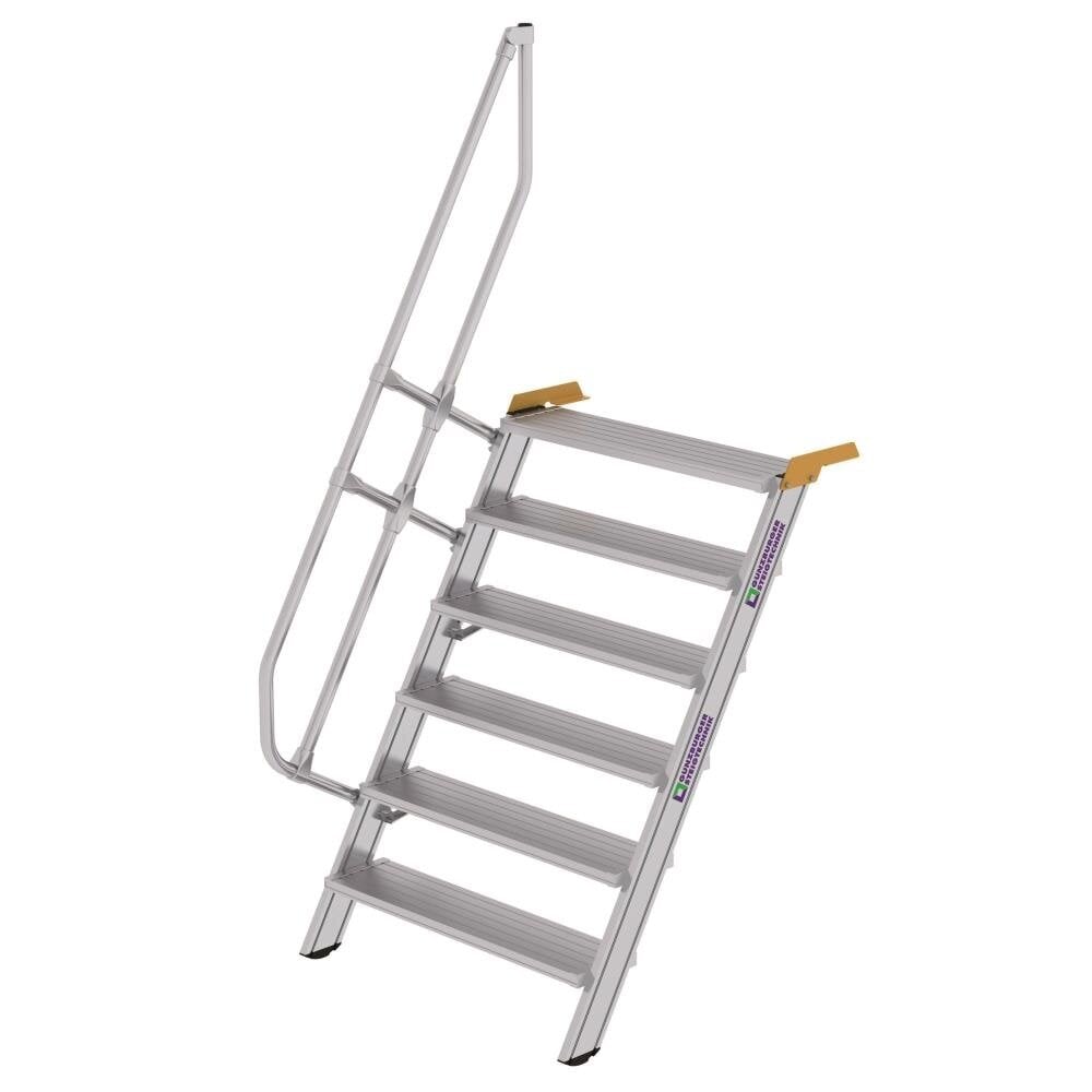 Roossien Aluminium vaste trap 60°, 6 treden (1.000mm breed)