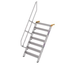 Roossien Aluminium vaste trap 60°, 7 treden (1.000mm breed)