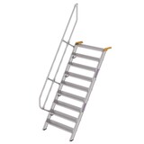 Roossien Aluminium vaste trap 60°, 9 treden (1.000mm breed)