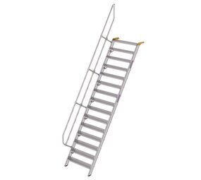 Munk Aluminium vaste trap 60°, 15 treden (1.000mm breed) Munk Aluminium vaste trap 60°, 15 treden (1.000mm breed)