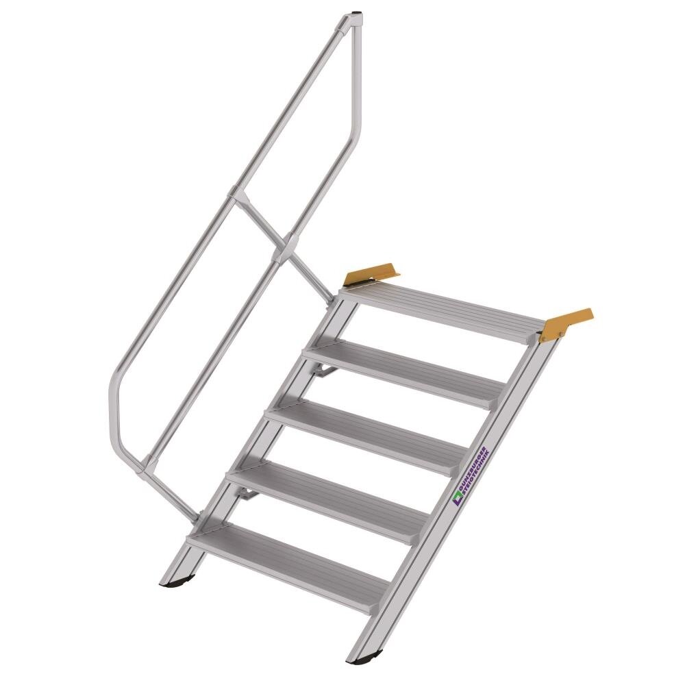 Roossien Aluminium vaste trap 45°, 5 treden (1.000mm breed)