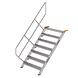 Roossien Aluminium vaste trap 45°, 7 treden (1.000mm breed)