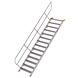 Munk Aluminium vaste trap 45°, 14 treden (1.000mm breed) Munk Aluminium vaste trap 45°, 14 treden (1.000mm breed)
