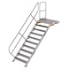 Munk Vaste trap met platform 45°, 10 treden (1.000mm breed) Munk Vaste trap met platform 45°, 10 treden (1.000mm breed)