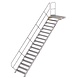 Roossien Vaste trap met platform 45°, 18 treden (1.000mm breed) Roossien Vaste trap met platform 45°, 18 treden (1.000mm breed)