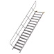 Munk Aluminium vaste trap 45°, 16 treden (1.000mm breed) Munk Aluminium vaste trap 45°, 16 treden (1.000mm breed)