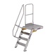 Munk Vaste trap met platform 60°, 4 treden (600mm breed) Munk Vaste trap met platform 60°, 4 treden (600mm breed)